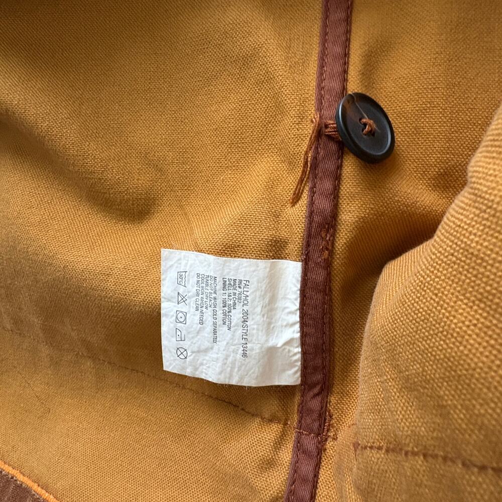 Timberland  Field Jacket Brown Canvas Corduroy XXL Chore Coat GORPCORE Vintage - Picture 4 of 11